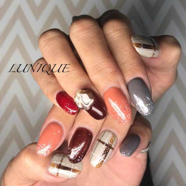 チェックネイル