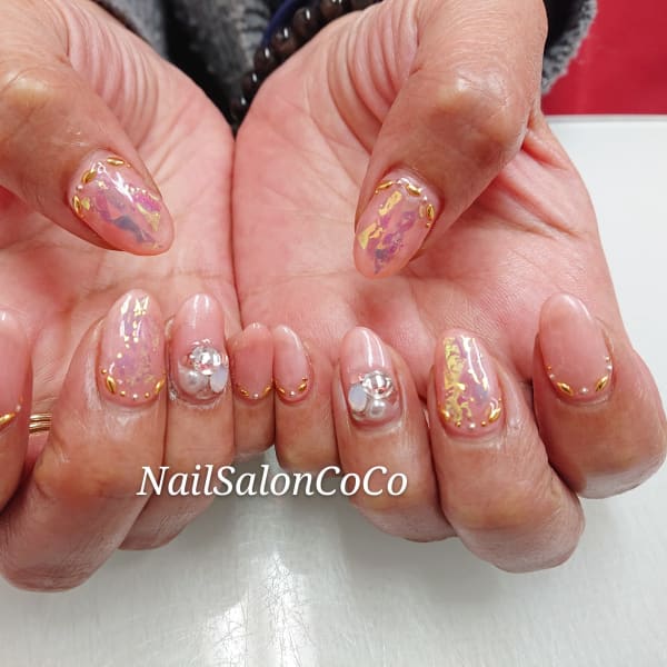 オーロラフィルムキラキラネイル★