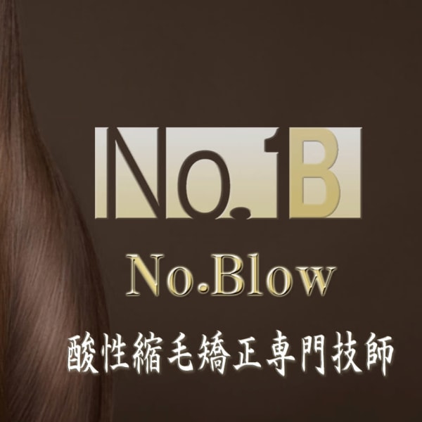 No.Blow 酸性縮毛矯正専門技師