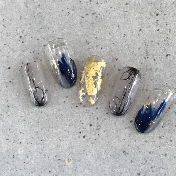 金箔×華奢フラワー