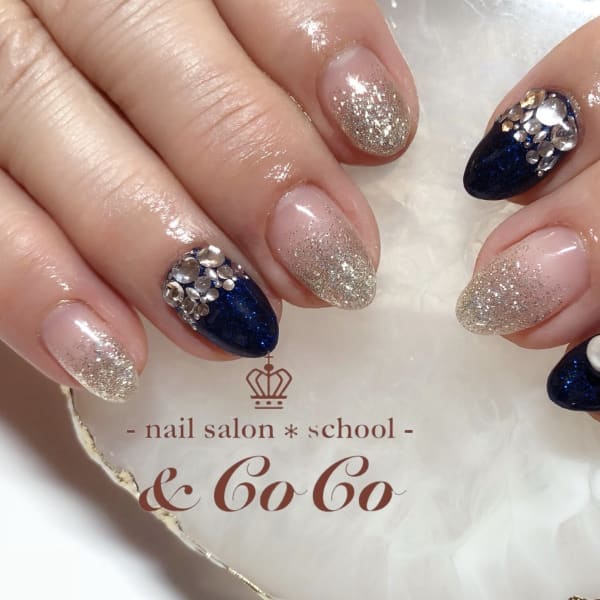 大人っぽネイビー