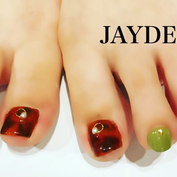 べっ甲フットネイル