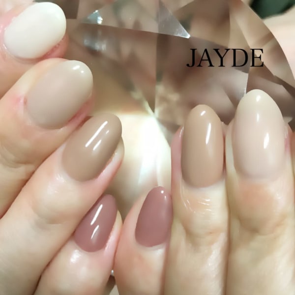 グラデーションワンカラーネイル