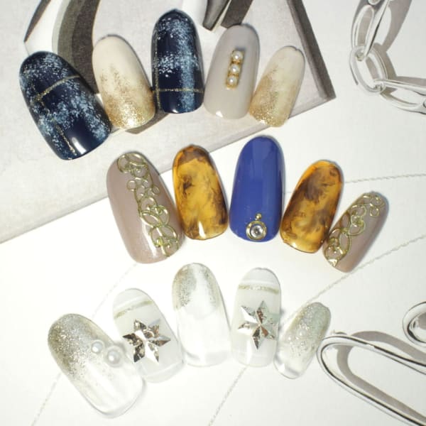 定額シンプルサンプルご紹介|BellezzaNailSchool&Salon