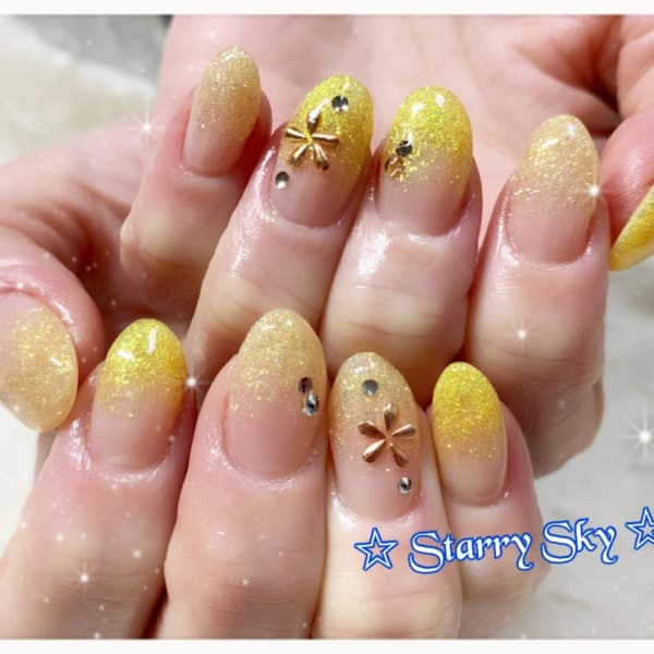 ラメグラデ ネイル