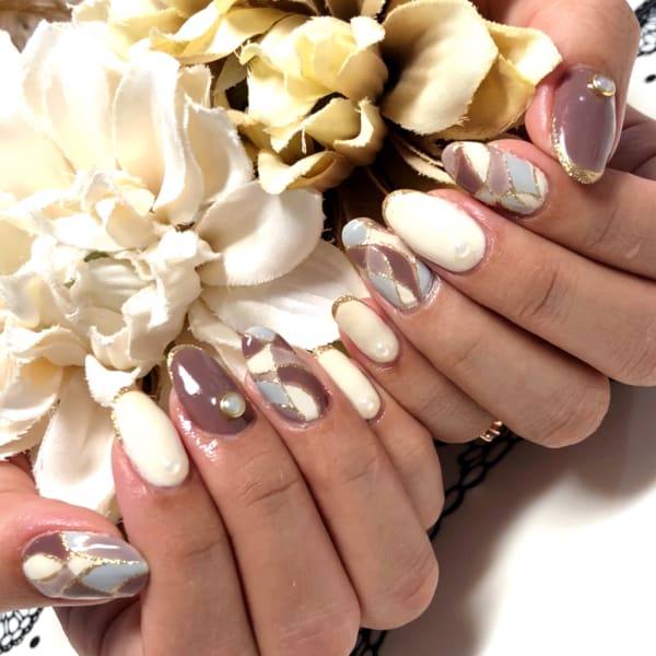 【ジオメカーブネイル】