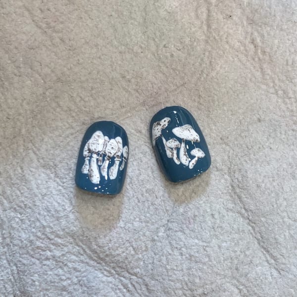 【キノコネイル】(ブルー)