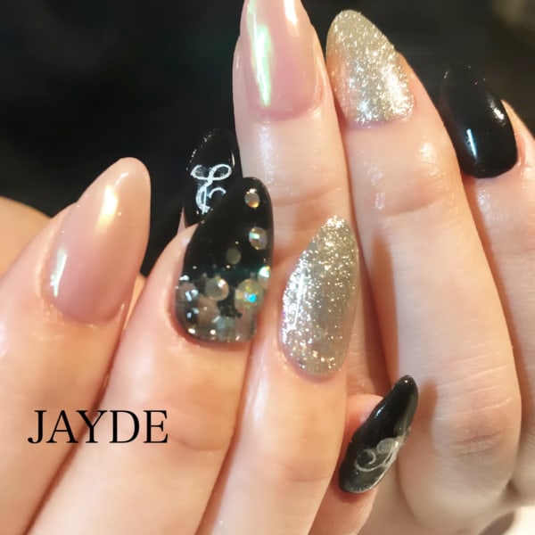 甘辛ミックスネイル|JAYDE