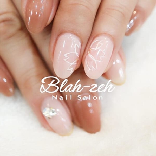 手描き桜ネイル★