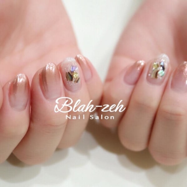 コッパーピンクミラーネイル★