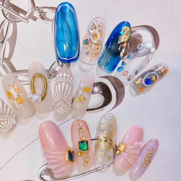 ゴージャスデザイン|BellezzaNailSchool&Salon