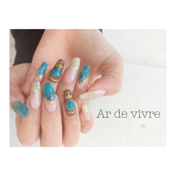 Ar de vivre Nail Eye 小松×スカルプ