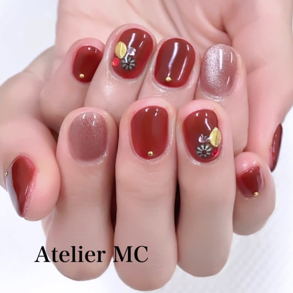 🧲マグネットジェルと秋デザイン🍁|Atelier MC Relaxation