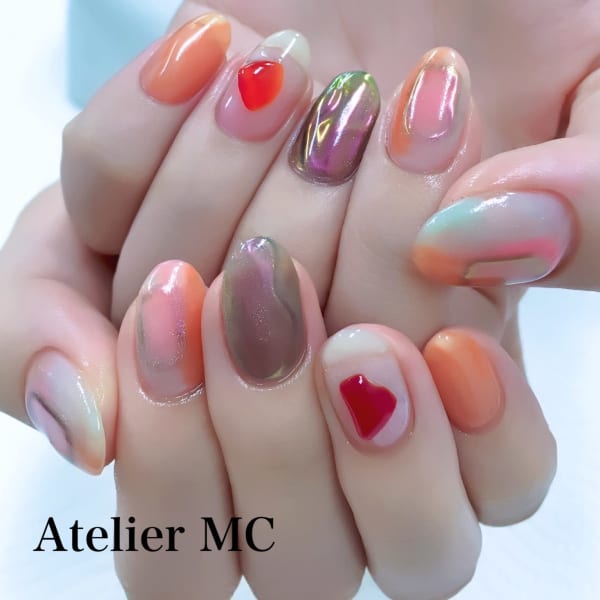 当店一番人気■■色彩感を指先に■ニュアンスネイル