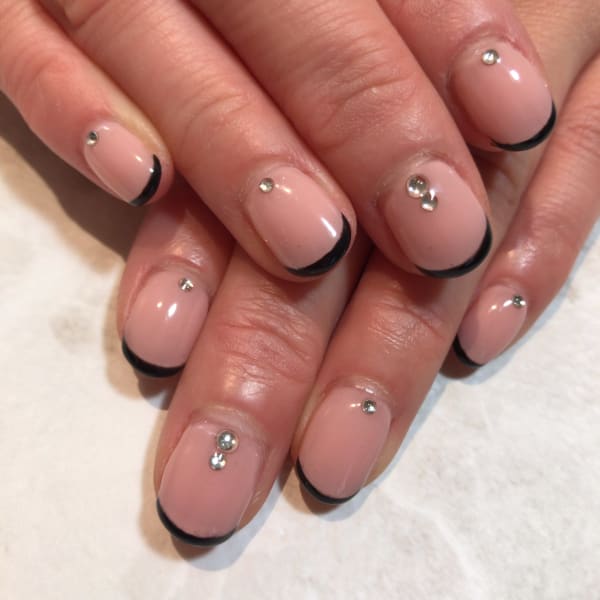 フレンチ×ワンカラー×ブラック