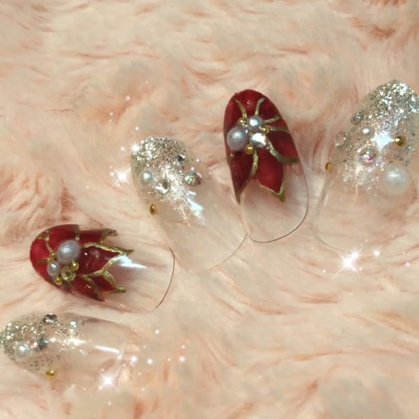 クリスマスネイル