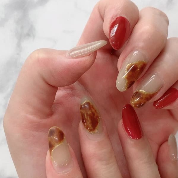 冬におススメネイル放題♪派手過ぎず大人のデザインです