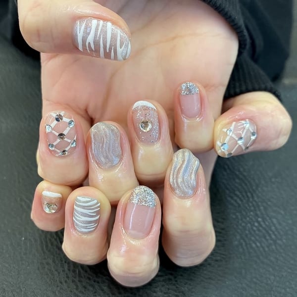 〈ジェル〉クリア×ホワイト