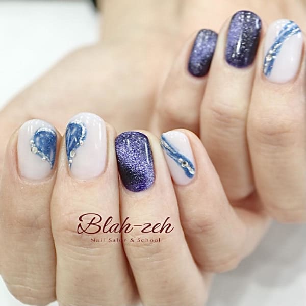 ニュアンス×マグネットネイル