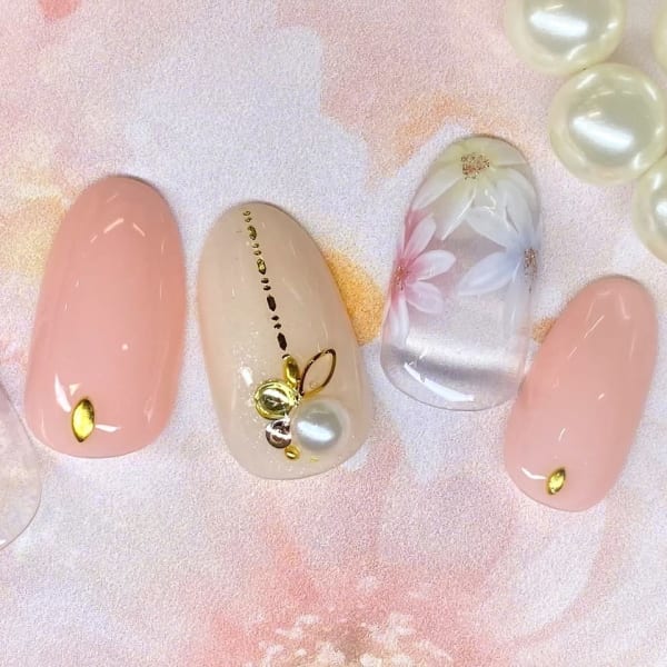 手描き 花 フラワー 春