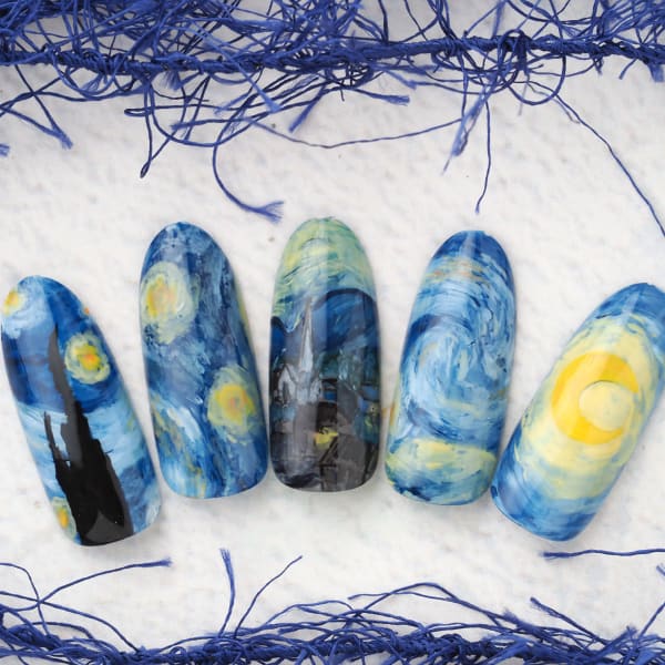 絵画ネイル Total Beauty Salon Le Chat トータルビューティーサロン ルシャ のネイルデザイン ネイル まつげサロンを予約するなら楽天ビューティ