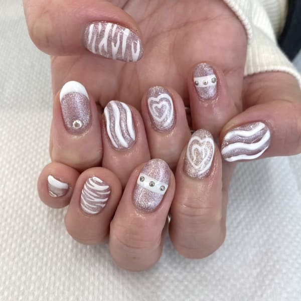 〈ジェル〉マグネット×ホワイトアート