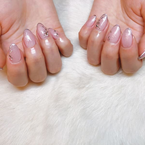 細フレンチ/大人ネイル|NailSalonMUU
