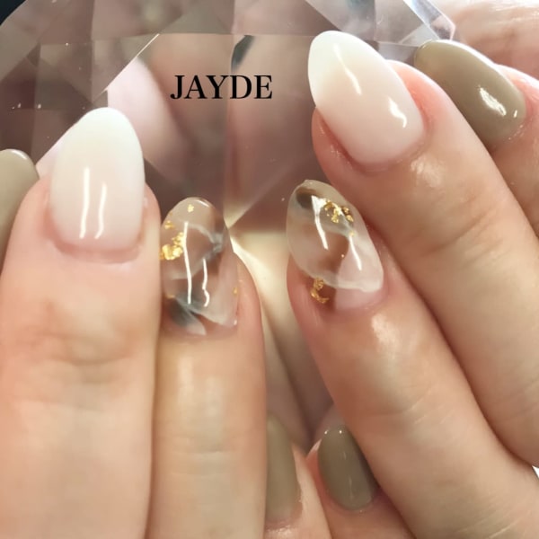 大理石風ネイル