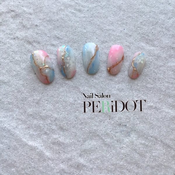 マーブルネイル|Nail Salon PERiDOT