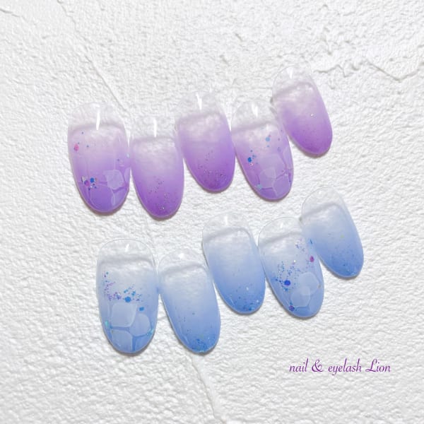 6月オススメ!たらし込み紫陽花ネイル
