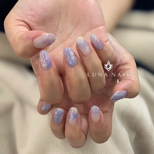 梅雨デザイン×ニュアンス|LUNA NAIL