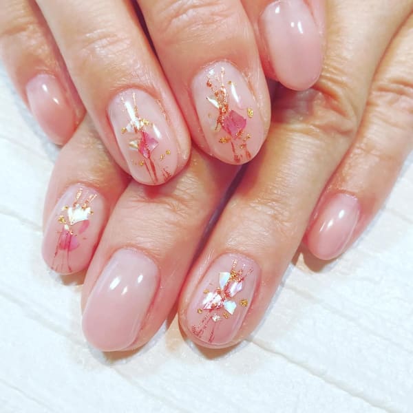 グラデーション×シェル×ラインアート