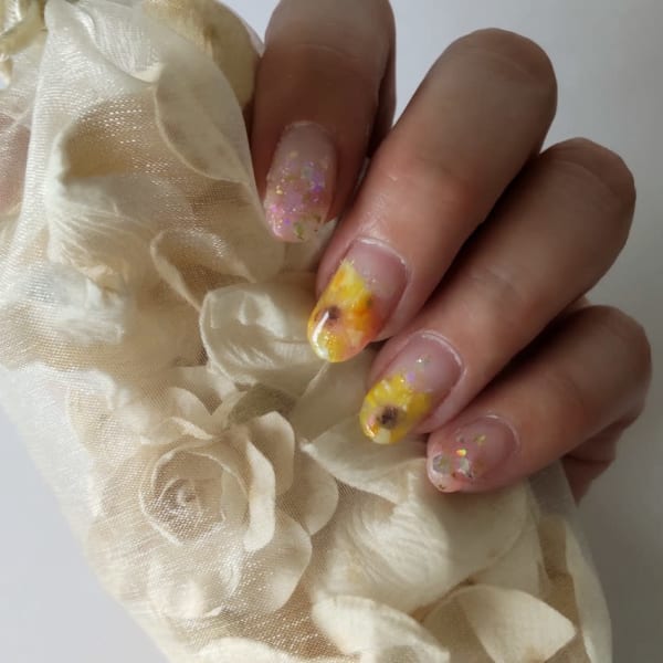 ひまわりネイル2021