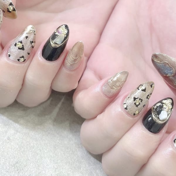 ジェルスカ10本デザインネイル