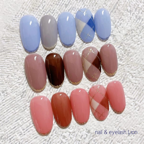 アーガイル柄デザイン