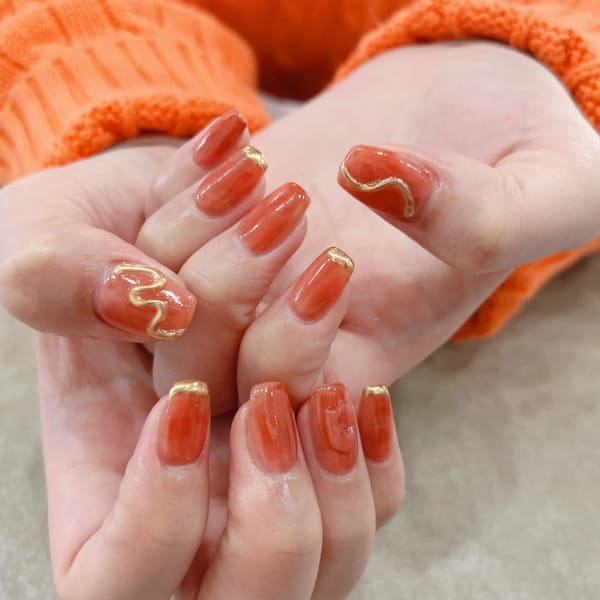 ミラーニュアンスネイル(池袋／ネイル)