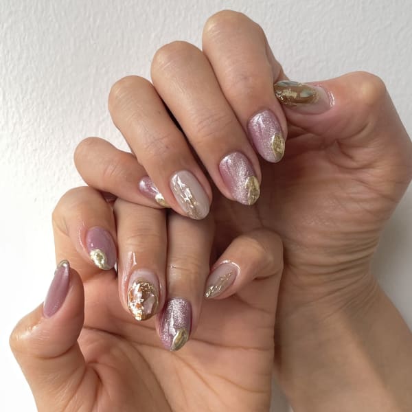 マグネットとミラーでキラキラ|Limi Nail