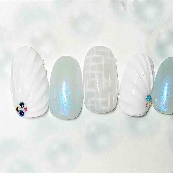 【ブライダル用】ウェディングネイル￥8000