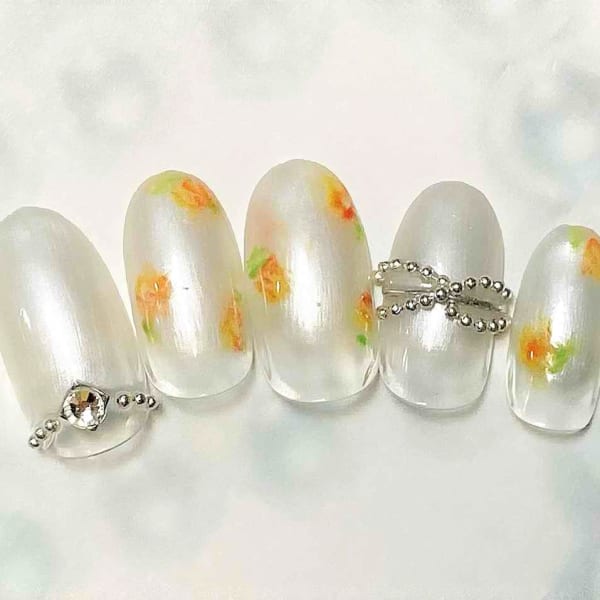 【ブライダル用】ウェディングネイル￥8000