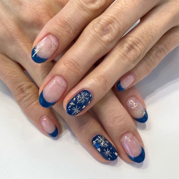 〈ジェル〉冬空ネイル