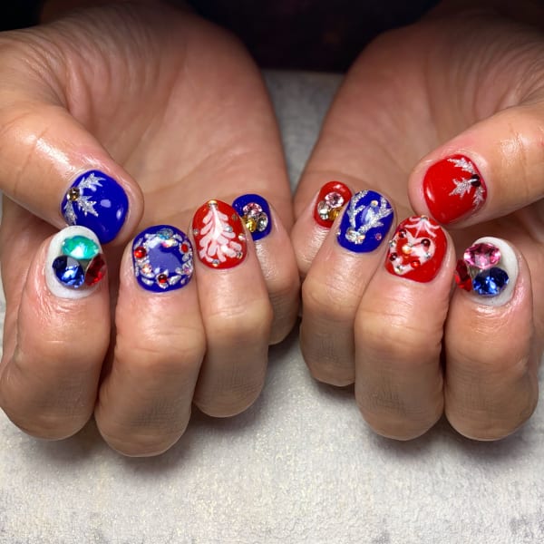 クリスマスネイル