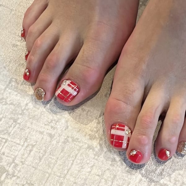 冬フットネイル