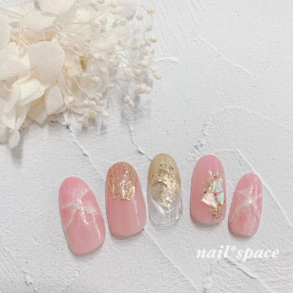 ニュアンスアート〜ピンク