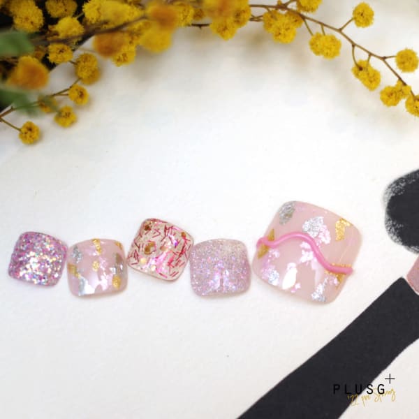 【ご新規様20%off x 3回】なみなみ春フットPink