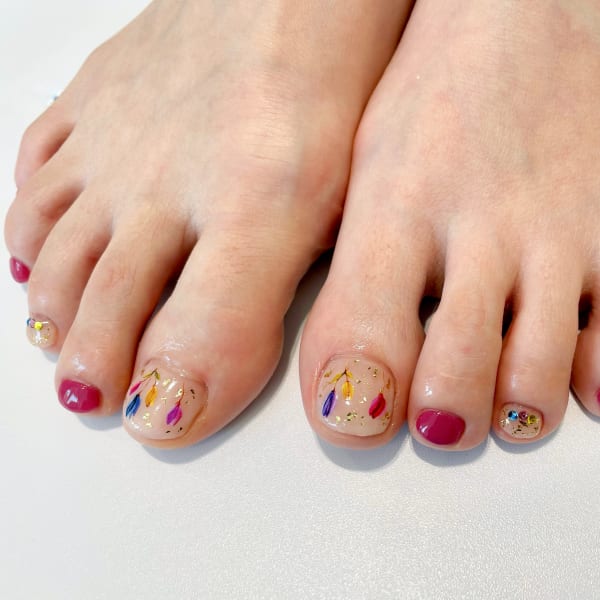 〈シェラック〉🌷チューリップネイル