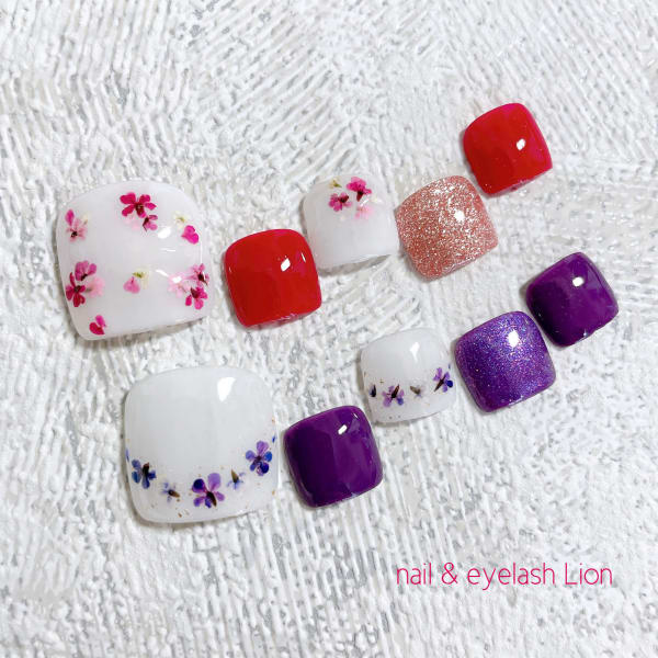 〈フットジェル〉ドライフラワーアート