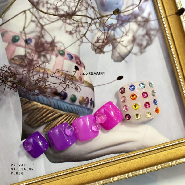 【ご新規様20%off x 3回】レトロパープルペディ