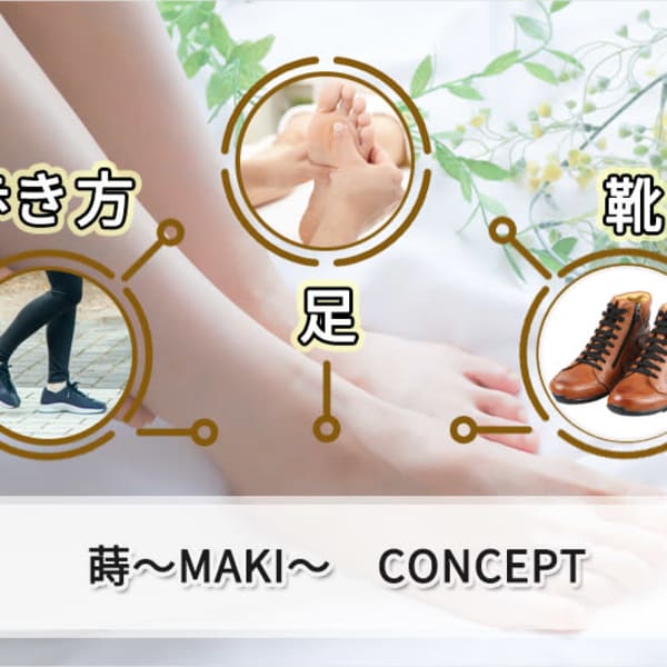足と靴 歩き方の専門店 蒔