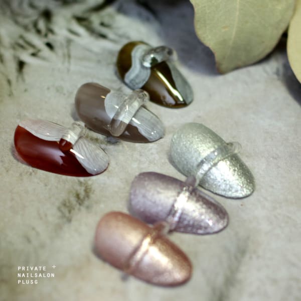 【ご新規様20%off x 3回】アートな秋カラーネイル