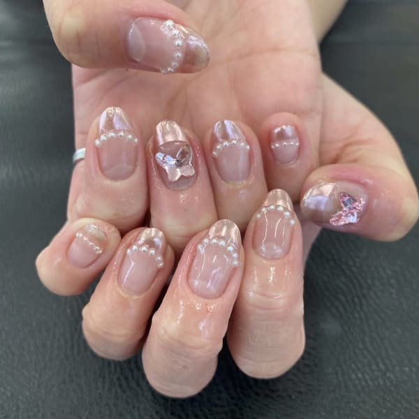 〈ジェル〉ミラーフレンチ🎀